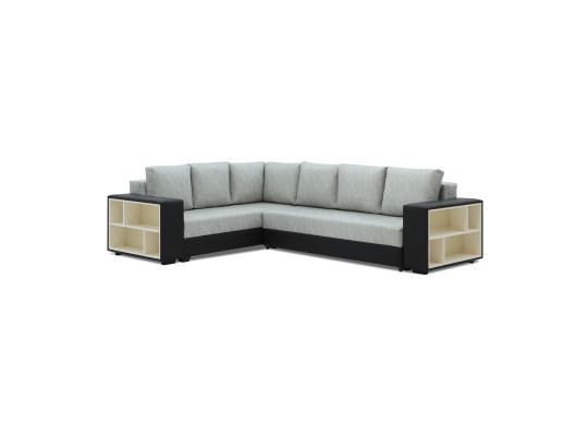 sofa HOBEL CORNER BAR BLACK 4503/ LIGHT GREY KIPRUS 8 L(6)