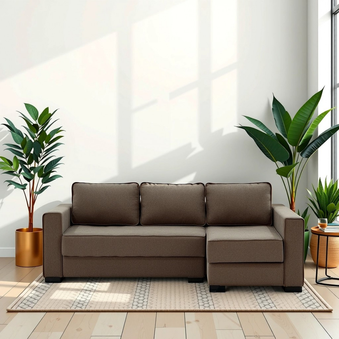 sofa HOBEL CORNER LIZA PLUS LIGHT BROWN SCANDI 6 R (5)