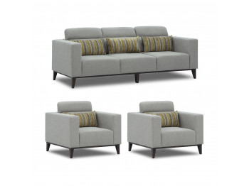 sofa set HOBEL DALI 3+1+1 LIGHT GREY SCANDI 18/ ONTARIO BAND BAMBOO (3)