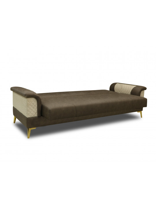 sofa set HOBEL DIVA 3+1+1 (L16150G) DARK BROWN KIPRUS 4/  BEIGE INFINITY103 (3)