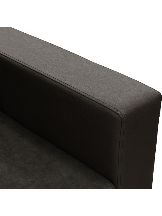 sofa set HOBEL ERICA 3+1+1 BROWN 3673/ DARK BROWN JAGUAR 18 (6)