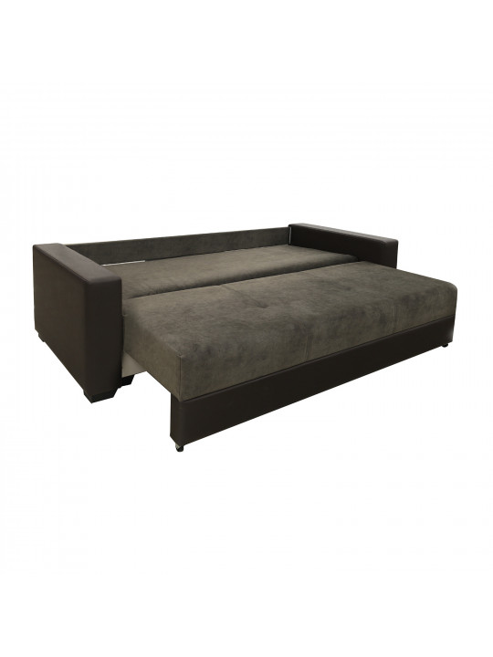 sofa set HOBEL ERICA 3+1+1 BROWN 3673/ DARK BROWN JAGUAR 18 (6)