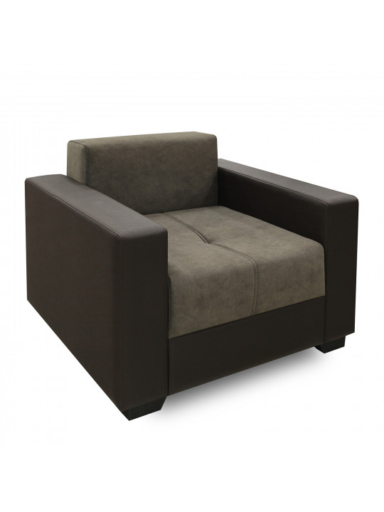 sofa set HOBEL ERICA 3+1+1 BROWN 3673/ DARK BROWN JAGUAR 18 (6)