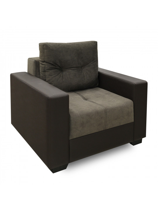 sofa set HOBEL ERICA 3+1+1 BROWN 3673/ DARK BROWN JAGUAR 18 (6)