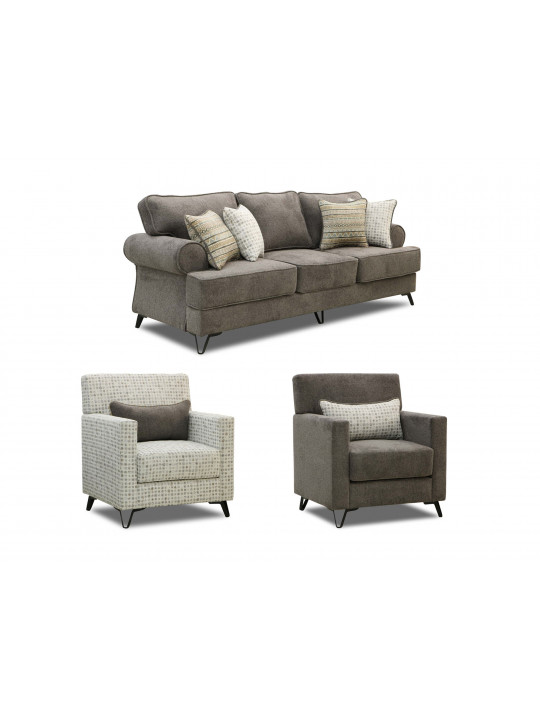 sofa set HOBEL EVA 3+1+1 GRAY BEATTO 1036/LAMENIA 1022/ONTARIO AQUA SEA (3)