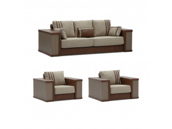 sofa set HOBEL FANDI 3+1+1 HONEY PHANTOM 6/BEIGE BUKLE 5 (3)