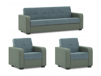 sofa set HOBEL FROST 3+1+1 GREY V 460/ BIUE GREY VIVALDI 12 (4)