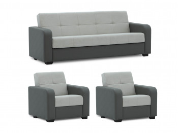 sofa set HOBEL FROST 3+1+1 GREY V460/LIGHT GREY VIVALDI 6 (4)