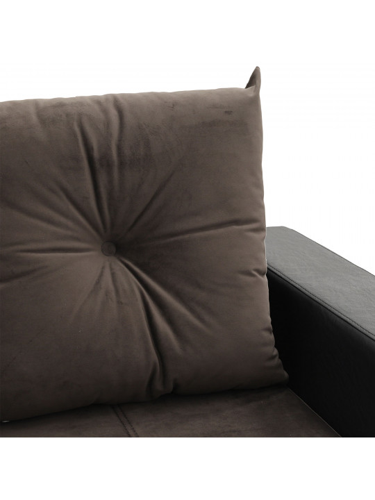 sofa set HOBEL KATRIN 3+1+1 BLACK 4503/ BROWN CATALANA 6 (6)
