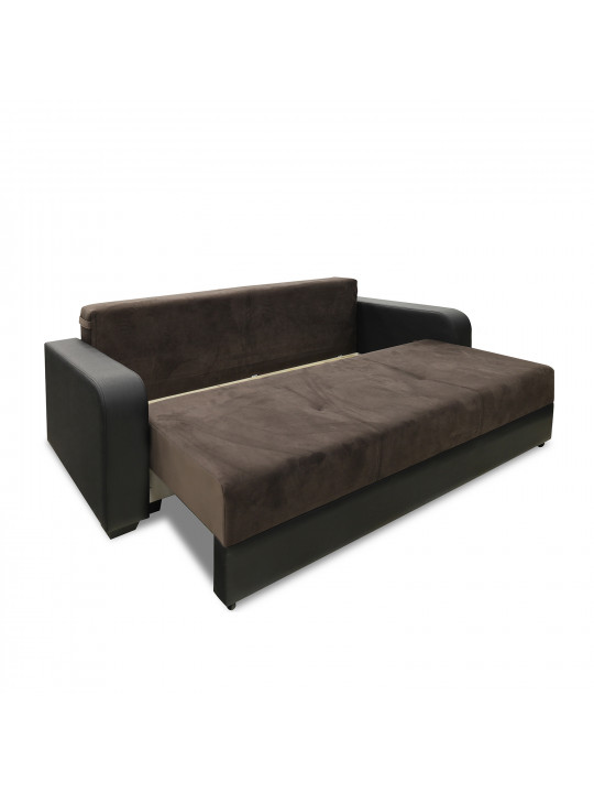 sofa set HOBEL KATRIN 3+1+1 BLACK 4503/ BROWN CATALANA 6 (6)