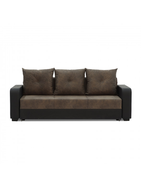 sofa set HOBEL KATRIN 3+1+1 BLACK 4503/DARK BROWN RONALDO 1807 (6)