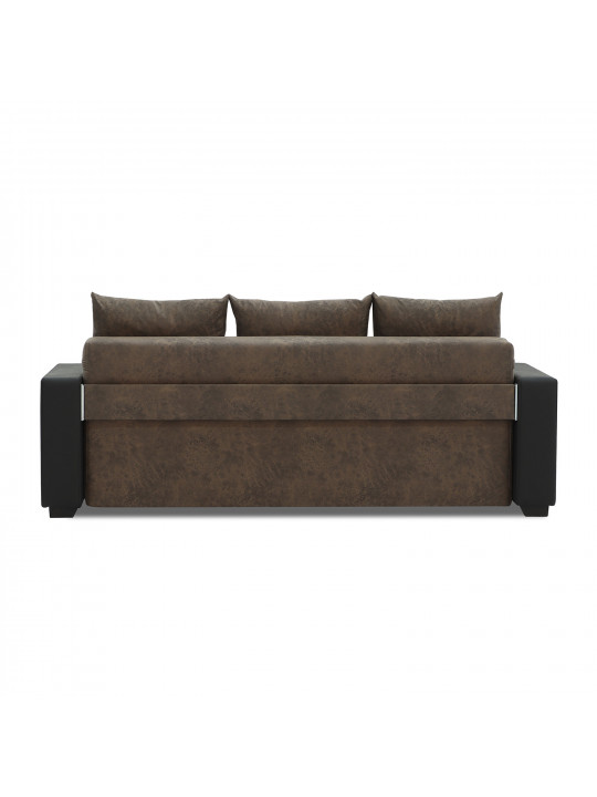 sofa set HOBEL KATRIN 3+1+1 BLACK 4503/DARK BROWN RONALDO 1807 (6)