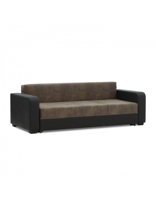 sofa set HOBEL KATRIN 3+1+1 BLACK 4503/DARK BROWN RONALDO 1807 (6)