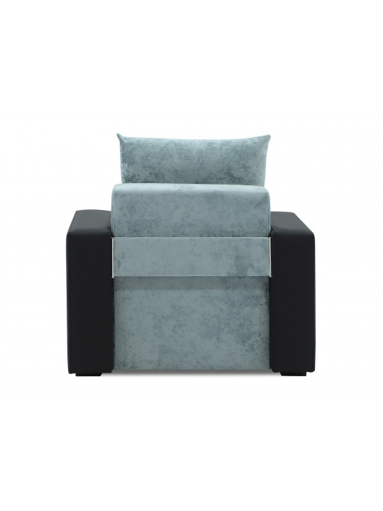 sofa set HOBEL KATRIN 3+1+1 BLACK V626/ AQUA LIGHT BLUE MONACO 12 (5)