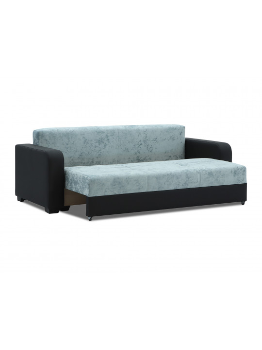 sofa set HOBEL KATRIN 3+1+1 BLACK V626/ AQUA LIGHT BLUE MONACO 12 (5)