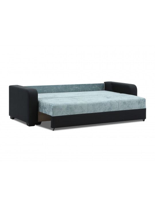 sofa set HOBEL KATRIN 3+1+1 BLACK V626/ AQUA LIGHT BLUE MONACO 12 (5)