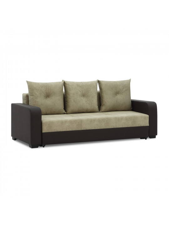 sofa set HOBEL KATRIN 3+1+1 BROWN 3673/CREAM RONALDO 1803 (6)