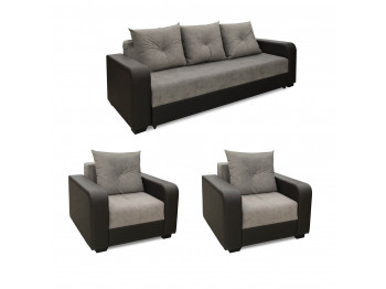 sofa set HOBEL KATRIN 3+1+1 BROWN 3676/ CAPPUCCINO 6 (6)
