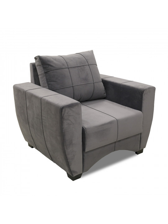 გარნიტური HOBEL LI 3+1+1 DARK GREY CATALANA 8 (5)