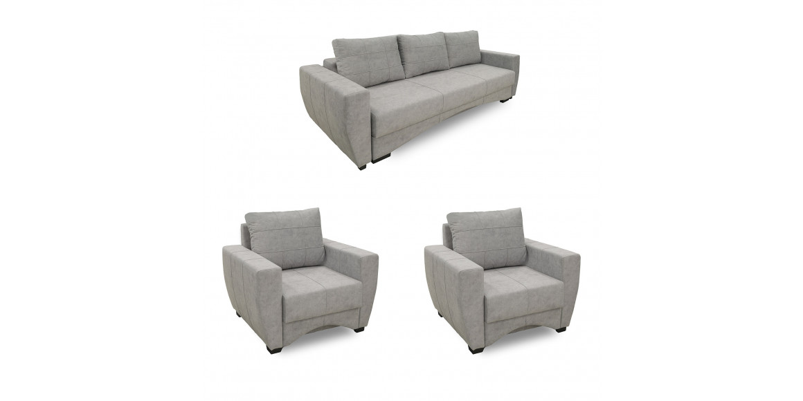гарнитур HOBEL LI 3+1+1 LIGHT GREY JAGUAR 4 (5)