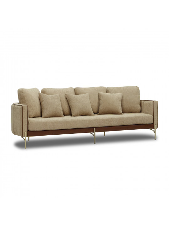 გარნიტური HOBEL MARIA 3+1+1 KAX7004 GOLD / HONEY PHANTOM 6/ LIGHT BROWN BONCUK 6 (3)