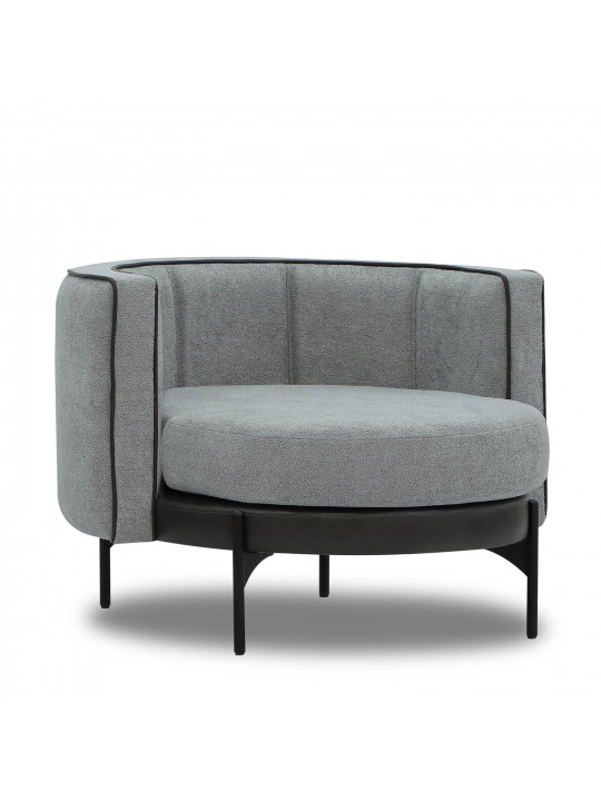 sofa set HOBEL MARIA 3+1+1 KAX7005 BLACK / GREY PHANTOM 14/ GREY PHANTOM 19 (3)
