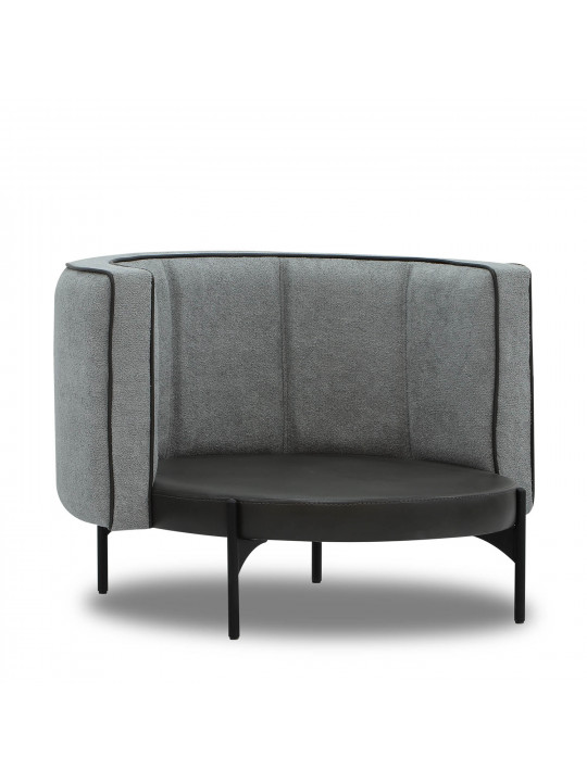 sofa set HOBEL MARIA 3+1+1 KAX7005 BLACK / GREY PHANTOM 14/ GREY PHANTOM 19 (3)