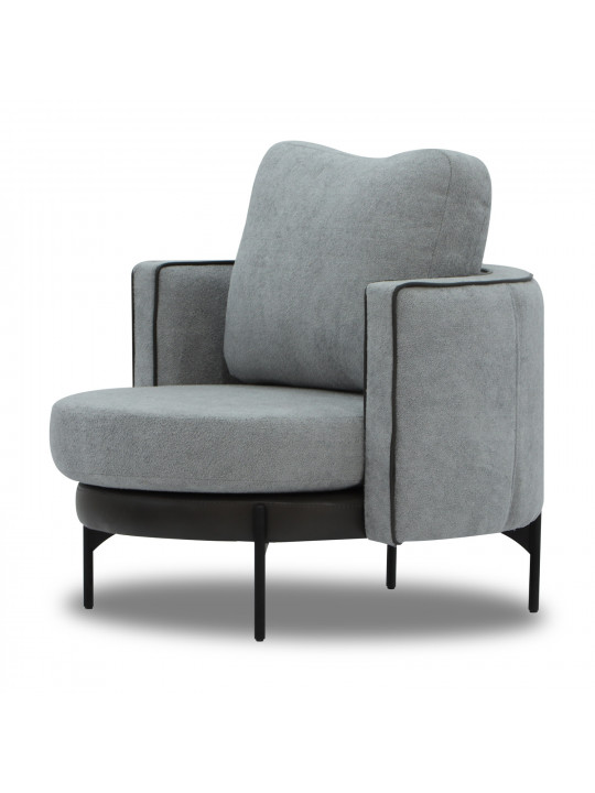 sofa set HOBEL MARIA 3+1+1 KAX7005 BLACK / GREY PHANTOM 14/ GREY PHANTOM 19 (3)