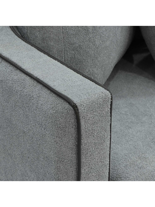 sofa set HOBEL MARIA 3+1+1 KAX7005 BLACK / GREY PHANTOM 14/ GREY PHANTOM 19 (3)