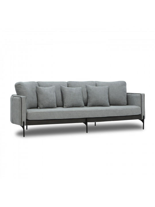 sofa set HOBEL MARIA 3+1+1 KAX7005 BLACK / GREY PHANTOM 14/ GREY PHANTOM 19 (3)