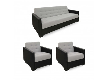 გარნიტური HOBEL MARVEL 3+1+1 BLACK 4503/LIGHT GREY SCANDI 17 (4)