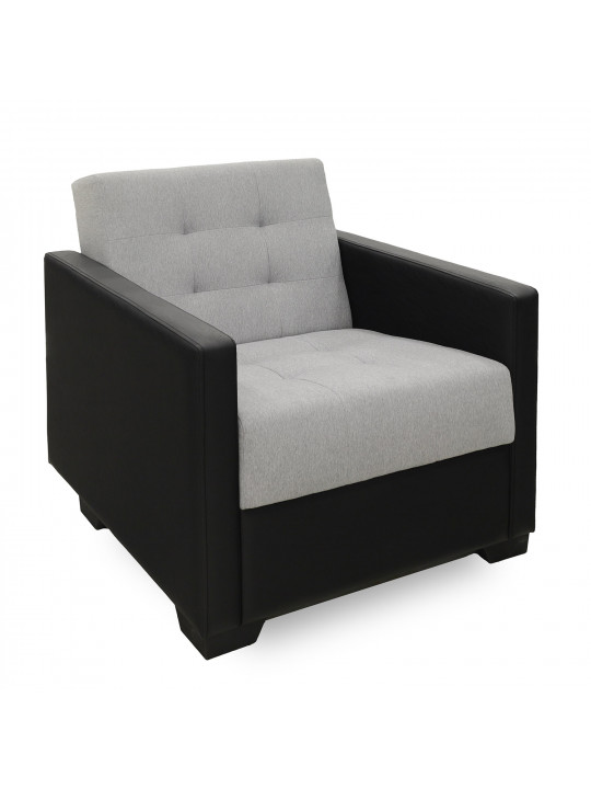 гарнитур HOBEL MARVEL 3+1+1 BLACK 4503/LIGHT GREY SCANDI 17 (4)