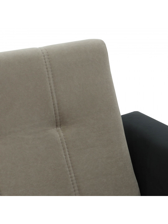 гарнитур HOBEL MODERN LUX 3+1+1 BLACK 4503/CAPPUCCINO LEONARDO 4 (4)