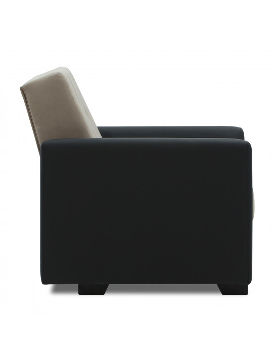 гарнитур HOBEL MODERN LUX 3+1+1 BLACK 4503/CAPPUCCINO LEONARDO 4 (4)