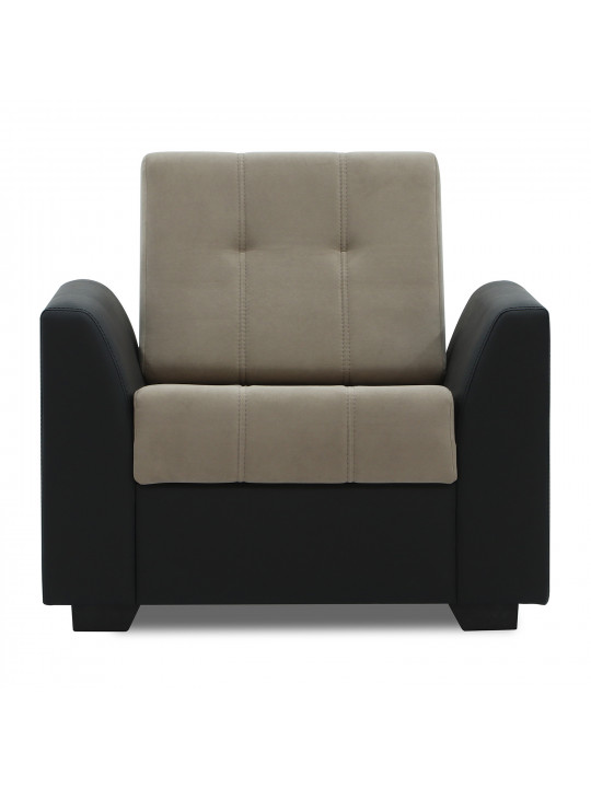 гарнитур HOBEL MODERN LUX 3+1+1 BLACK 4503/CAPPUCCINO LEONARDO 4 (4)