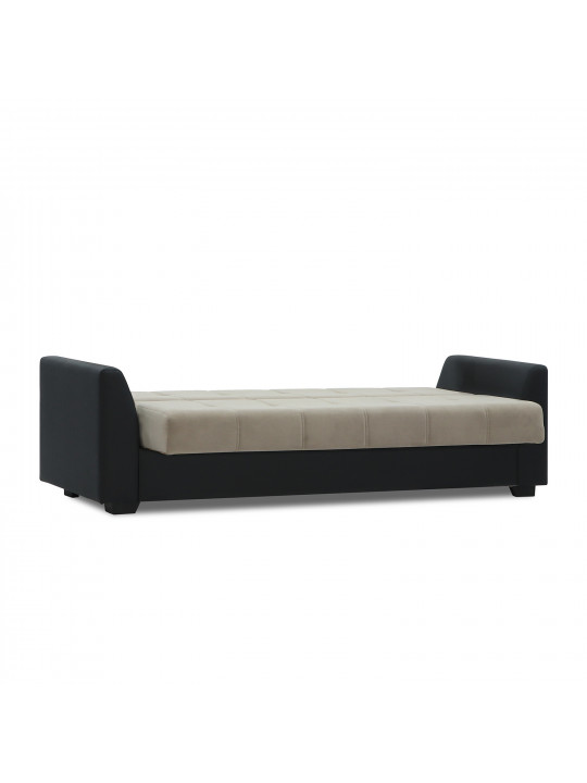 гарнитур HOBEL MODERN LUX 3+1+1 BLACK 4503/CAPPUCCINO LEONARDO 4 (4)