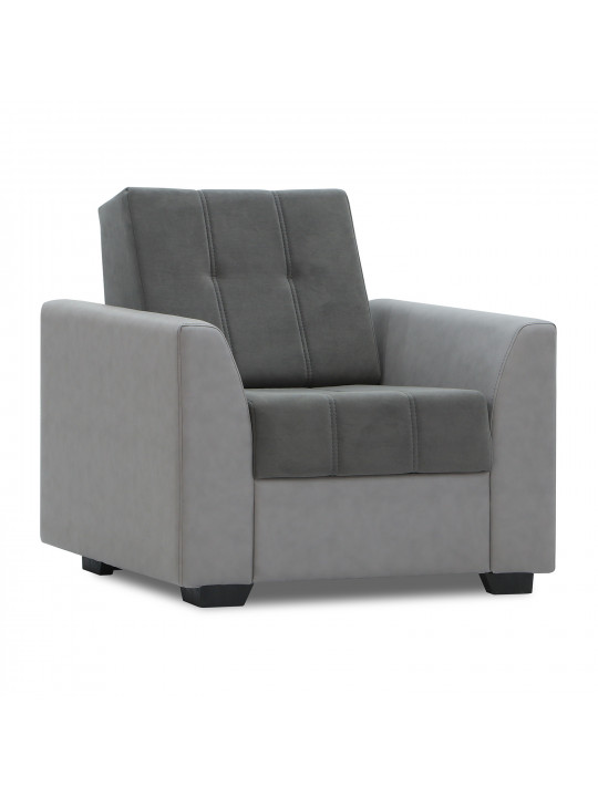 sofa set HOBEL MODERN LUX 3+1+1 LIGHT GREY 8409/ DARK GREY LEONARDO 15 (4)