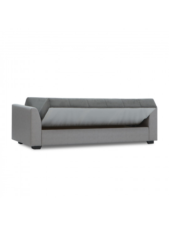 sofa set HOBEL MODERN LUX 3+1+1 LIGHT GREY 8409/ DARK GREY LEONARDO 15 (4)