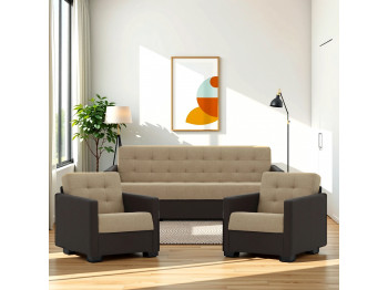гарнитур HOBEL MARVEL 3+1+1 BROWN 3673/LIGHT BROWN SCANDI 4 (4)