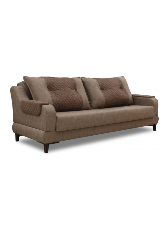 sofa set HOBEL OLIVIA 3+1+1 LIGHT BROWN KIPRUS 3/BROWN MERCURY BROWN (4)