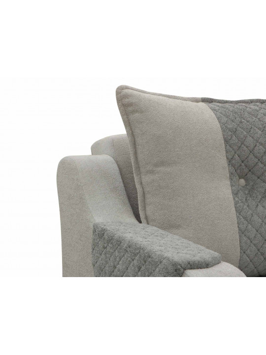 sofa set HOBEL OLIVIA 3+1+1 LIGHT GREY BONCUK 18/ GREY BONCUK 19 (4)