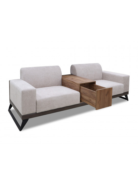 sofa set HOBEL RIO LUXE 3+2+1 DARK CAPPUCCINO PHANTOM 13/ CREAM BONCUK 4 (4)