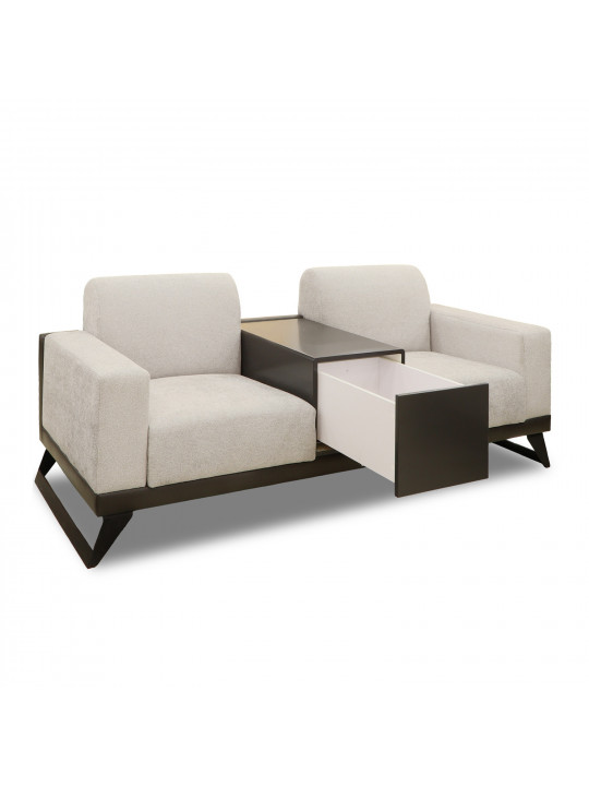 sofa set HOBEL RIO LUXE 3+2+1  DARK GREY PHANTOM 14/ LIGHT GREY BONCUK 18 (3)