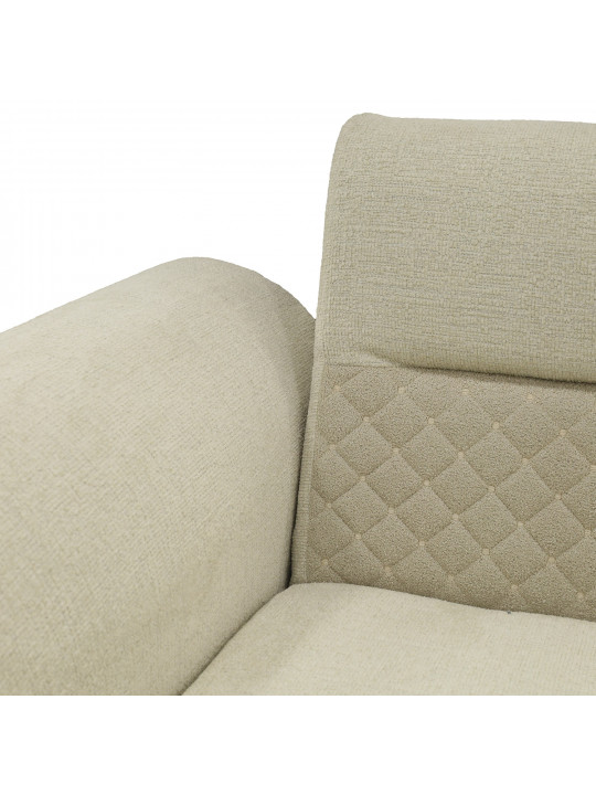 გარნიტური HOBEL STONE 3+1 LIGHT CREAM BEATTO 1065/CREAM BUKLE 4 (2)