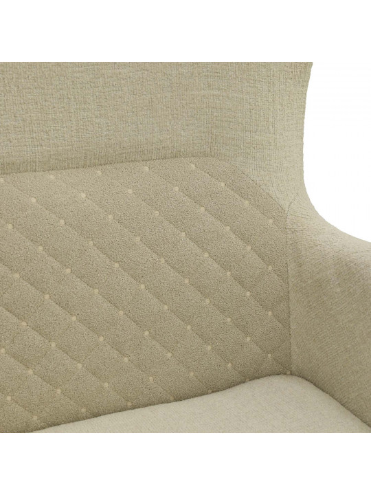 გარნიტური HOBEL STONE 3+1 LIGHT CREAM BEATTO 1065/CREAM BUKLE 4 (2)