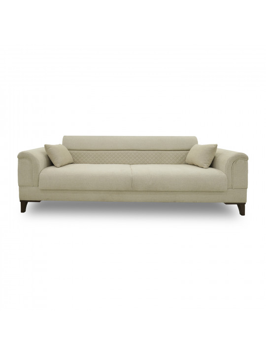 გარნიტური HOBEL STONE 3+1 LIGHT CREAM BEATTO 1065/CREAM BUKLE 4 (2)