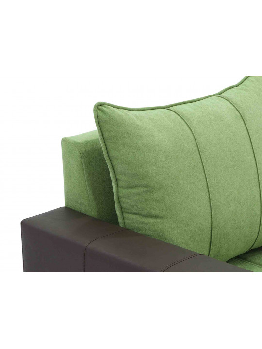 sofa set HOBEL TEO  3+1+1 COFFEE V460/GREEN BREEZE 15 (4)