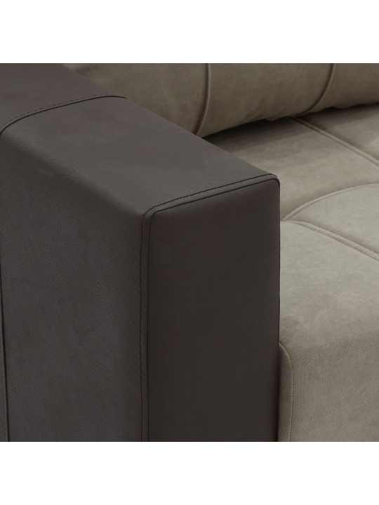 sofa set HOBEL TEO  3+1+1 GREY V460/ GREY LEONARDO 14 G (4)