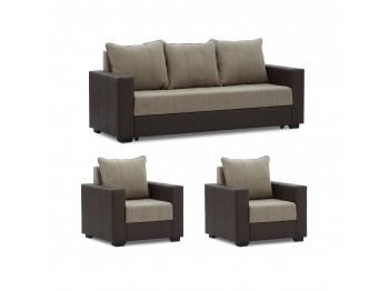 sofa set HOBEL TEO  3+1+1 GREY V460/ GREY LEONARDO 14 G (4)