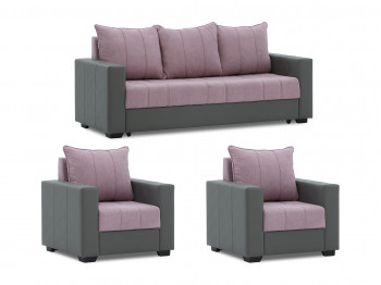 sofa set HOBEL TEO  3+1+1 GREY V460/LIGHT PINK BREEZE19 (4)